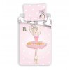 Bavlněné povlečení 140x200 + 70x90 cm - Balerína