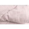 Mušelínové povlečení 140x200 + 70x90 cm - Starorůžová