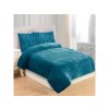 Povlečení mikroplyš 140x200 + 70x90 cm - Trojice petrolejová