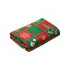 43885 3 mikroplysova deka vanocni patchwork slozena knl244003