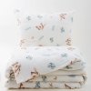 Mušelínové povlečení 140x200 + 70x90 cm - Motýlci 5