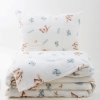 Mušelínové povlečení 140x200 + 70x90 cm - Motýlci5