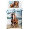 Bavlněné povlečení 140x200 + 70x90 cm - Kůň na pobřeží3
