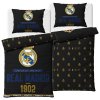 Bavlněné povlečení 140x200 + 70x90 cm - Real Madrid Royal Black