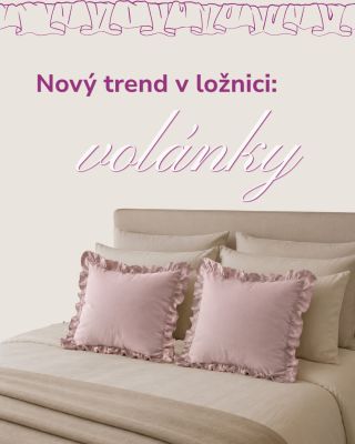 Volánky chtějí do vaší ložnice! 💜 Jsou oblíbené, jsou krásné. Volánky vnášejí do domova notnou dávku romantičnosti a...