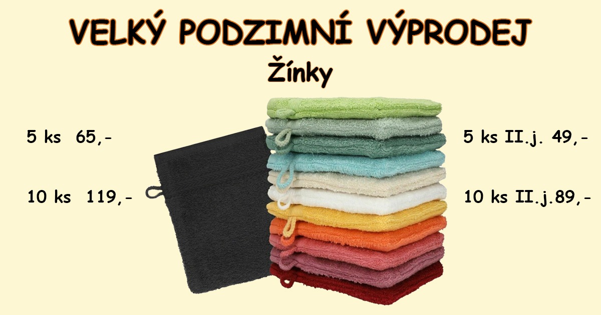 výprodej žínky