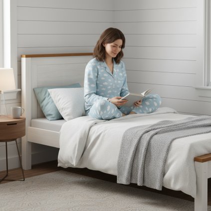 Jednolůžko 90x200 TOPAZIO bily