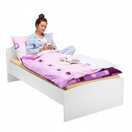 Jednolůžko 343 bílá 90x200