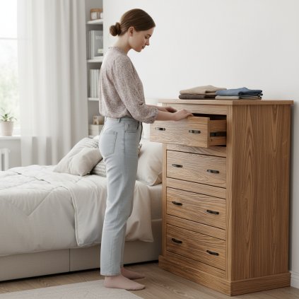 Komoda 4 zásuvky EL DORADO dub antik