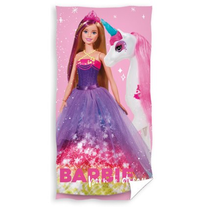 Dětská osuška Barbie a Jednorožec