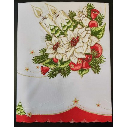 Ubrus Bílé vánoční hvězdy