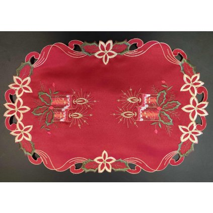 VMB Vánoční prostírání červené