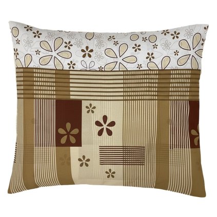 Povlak 70x90 Hnědé čáry knoflík