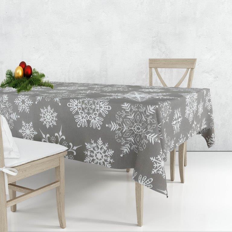 Levně Top textil Ubrus Šedá vločka Rozměr: 120x140