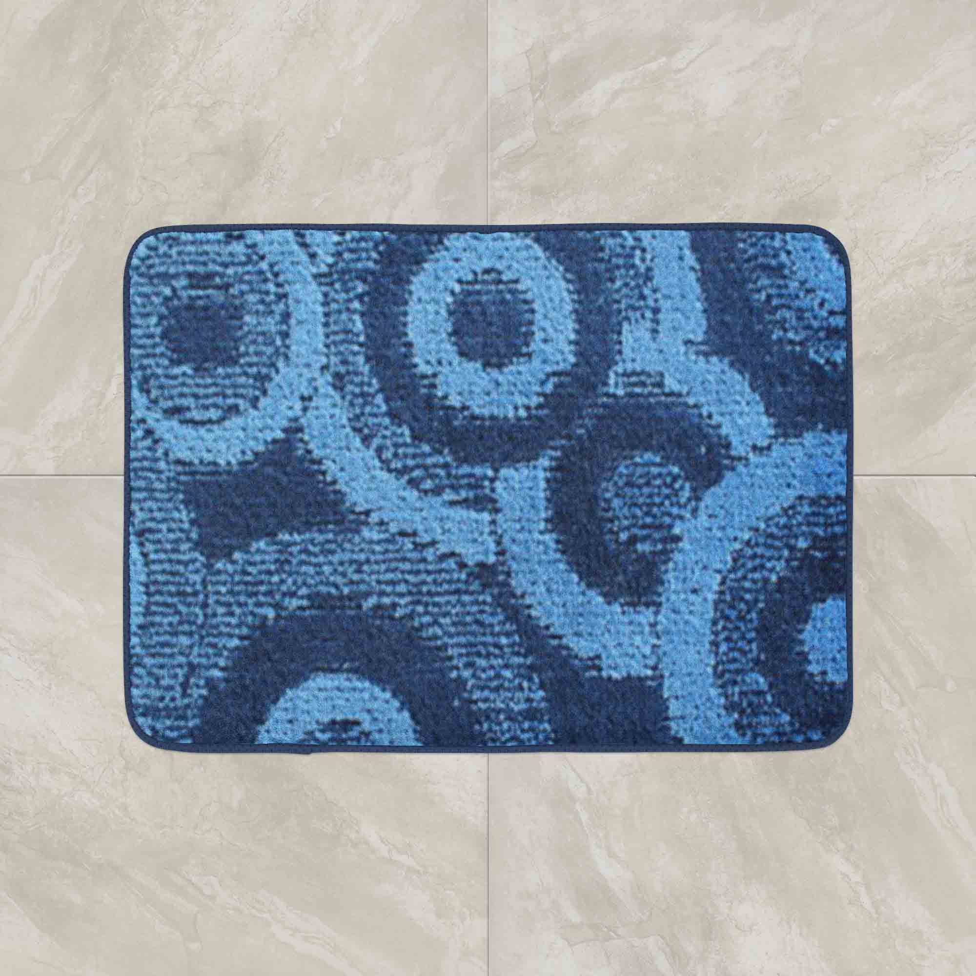 Levně Top textil Koupelnová předložka Comfort 50x80cm - modré kruhy