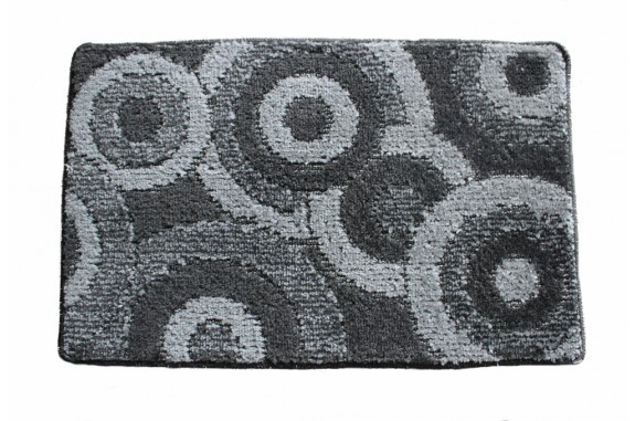 Levně Top textil Koupelnová předložka Comfort 50x80cm - šedé kruhy