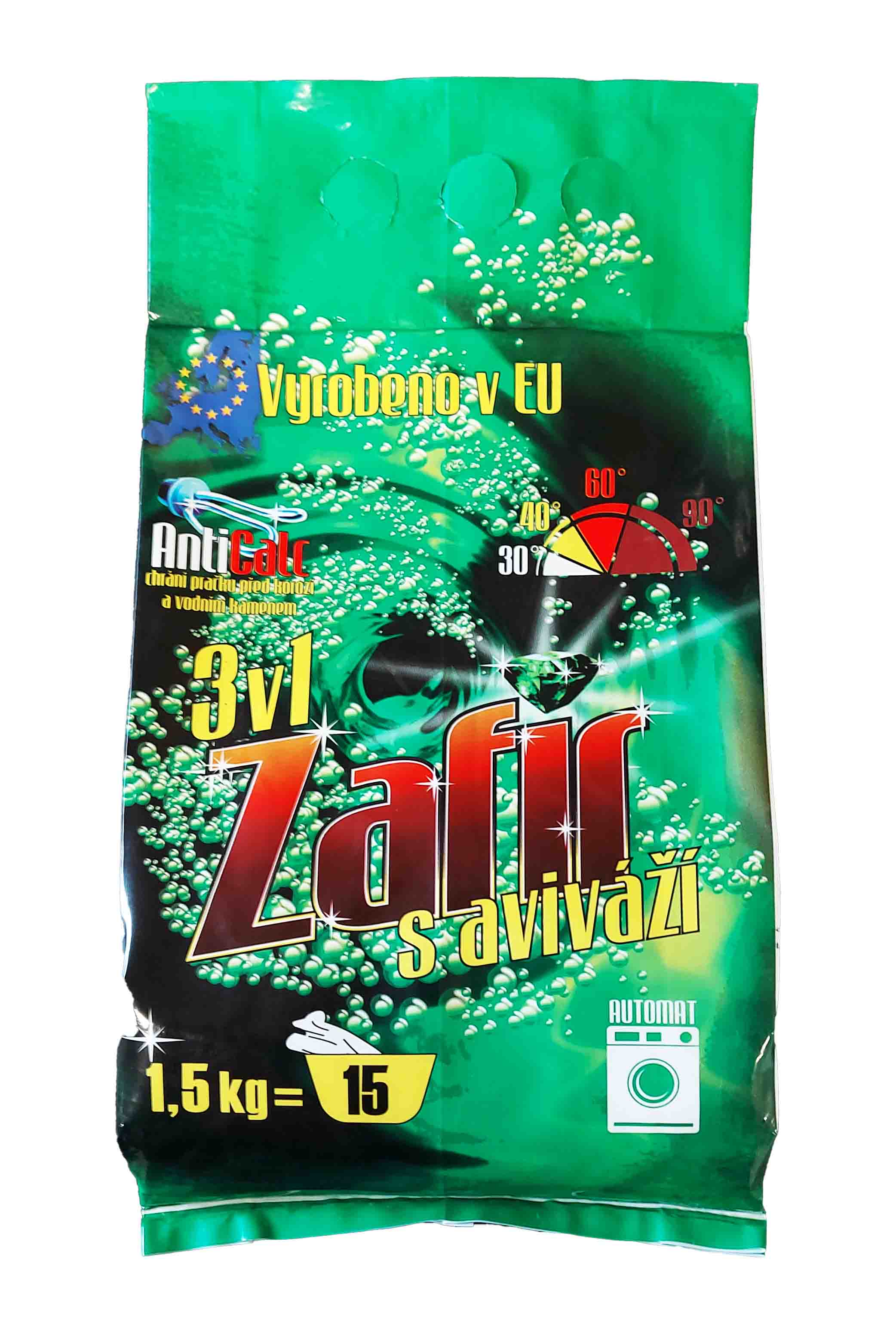 Levně Top textil Prací prášek Zafir 3v1 1,5kg