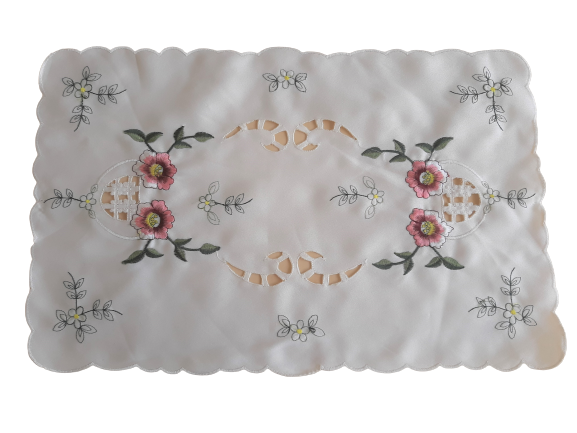 Levně Top textil Ubrus s květinami 43x28 cm