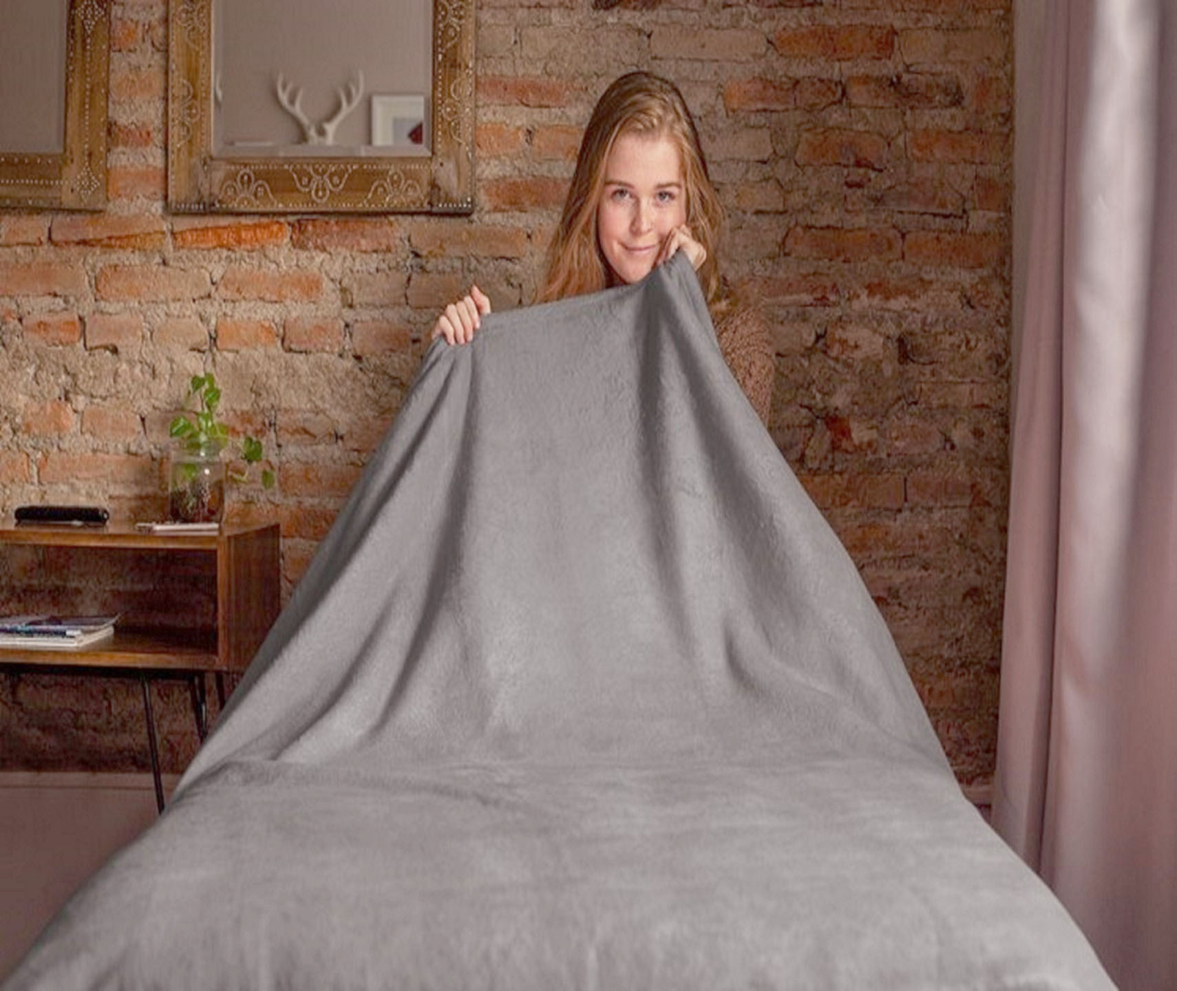 Levně Top textil Deka mikroflanel tmavě šedá 150x200 cm