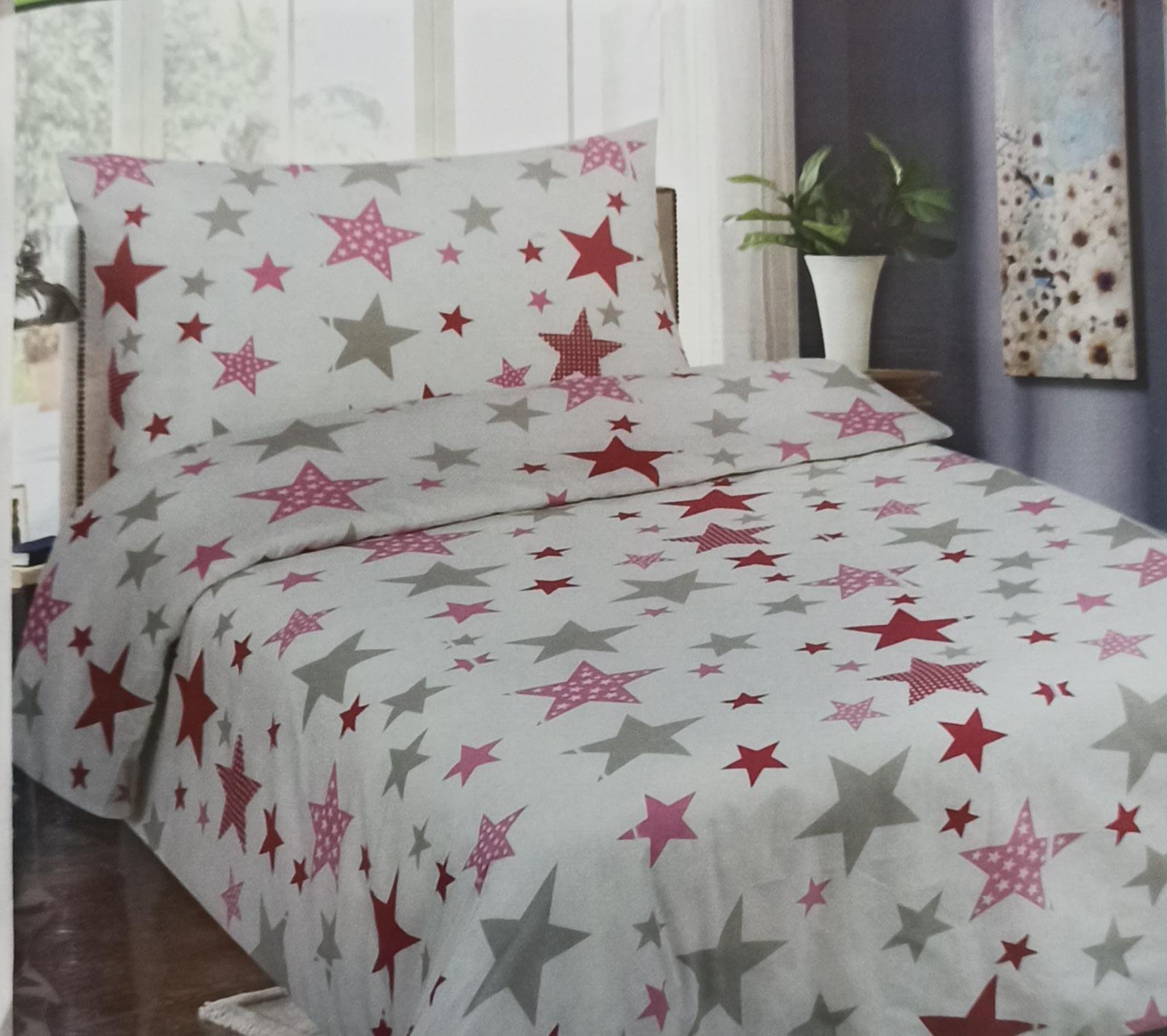 Levně Top textil Bavlněné povlečení Pink stars