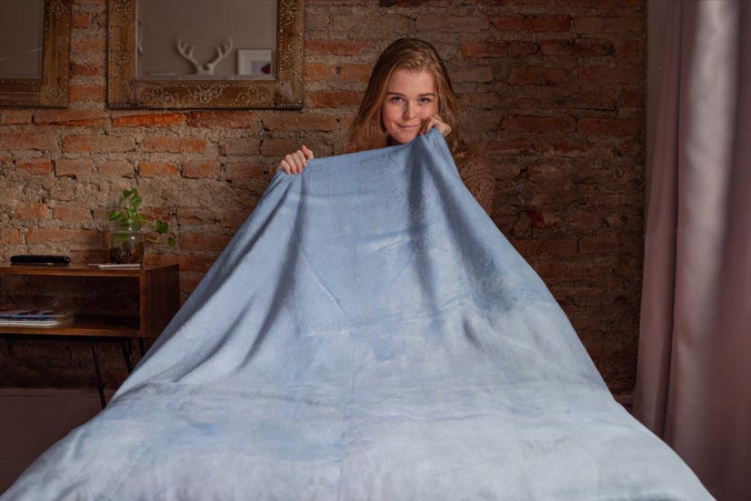 Levně Top textil Mikroflanelová deka Modrá