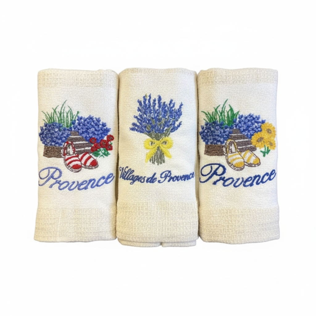 Top textil Set bavlněných utěrek Provence