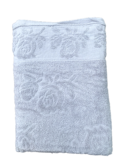 Top textil Osuška Růžičky 70x140 cm Barva: Světle šedá