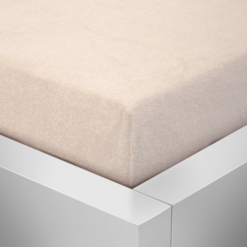 Levně Top textil Bambusové froté prostěradlo 90x200 cm Barva: béžová