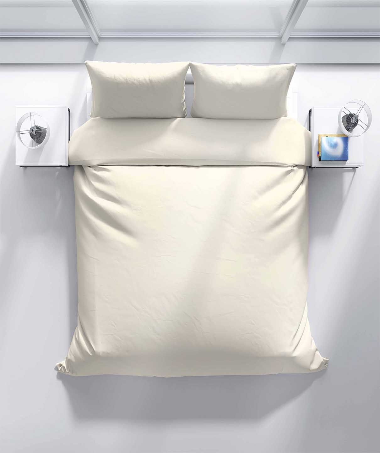 Levně Top textil Bavlněné povlečení Jednobarevné Krémové