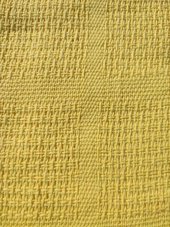 Levně Bavlněná celulární deka 70x90cm Barva: žlutá, Rozměr: 70x90