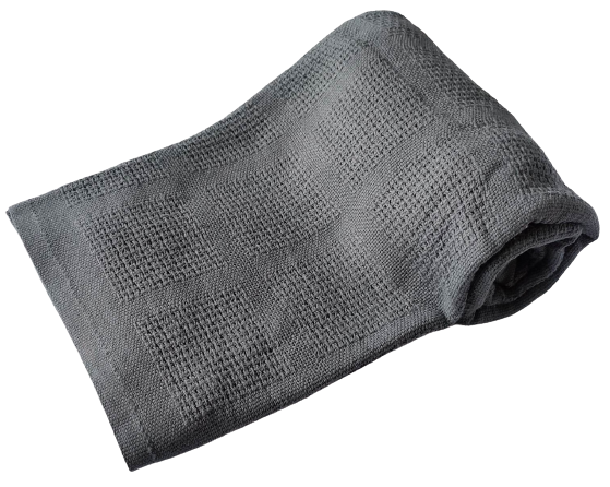Levně Bavlněná celulární deka 100x150cm Barva: šedá, Rozměr: 100x150