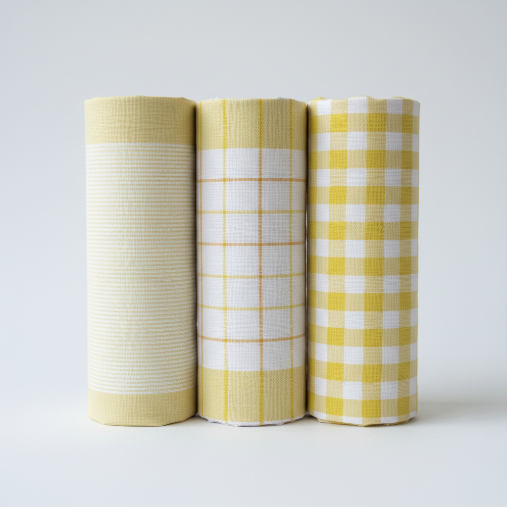 Top textil Sada kuchyňských utěrek multidesign 3ks, žlutá (153)