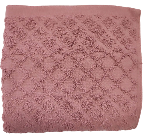 Dětský ručník Káro 40x60 cm jednobarevný Barva: růžová (20)
