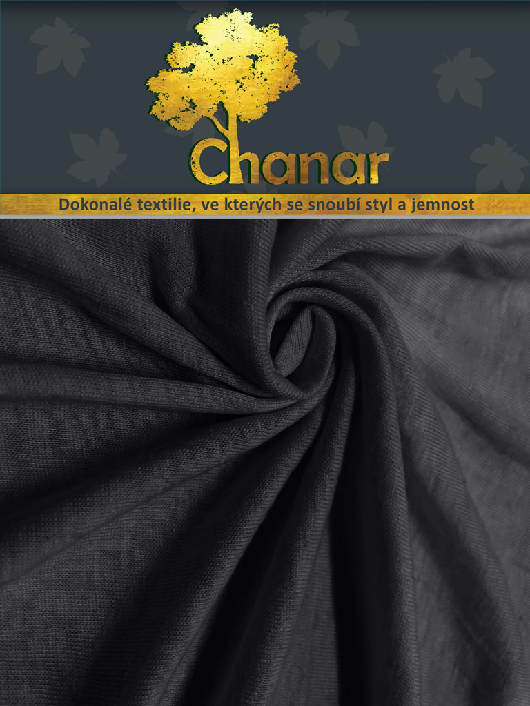Chanar s.r.o Prostěradlo Jersey Lux 90x200 cm tmavě šedá