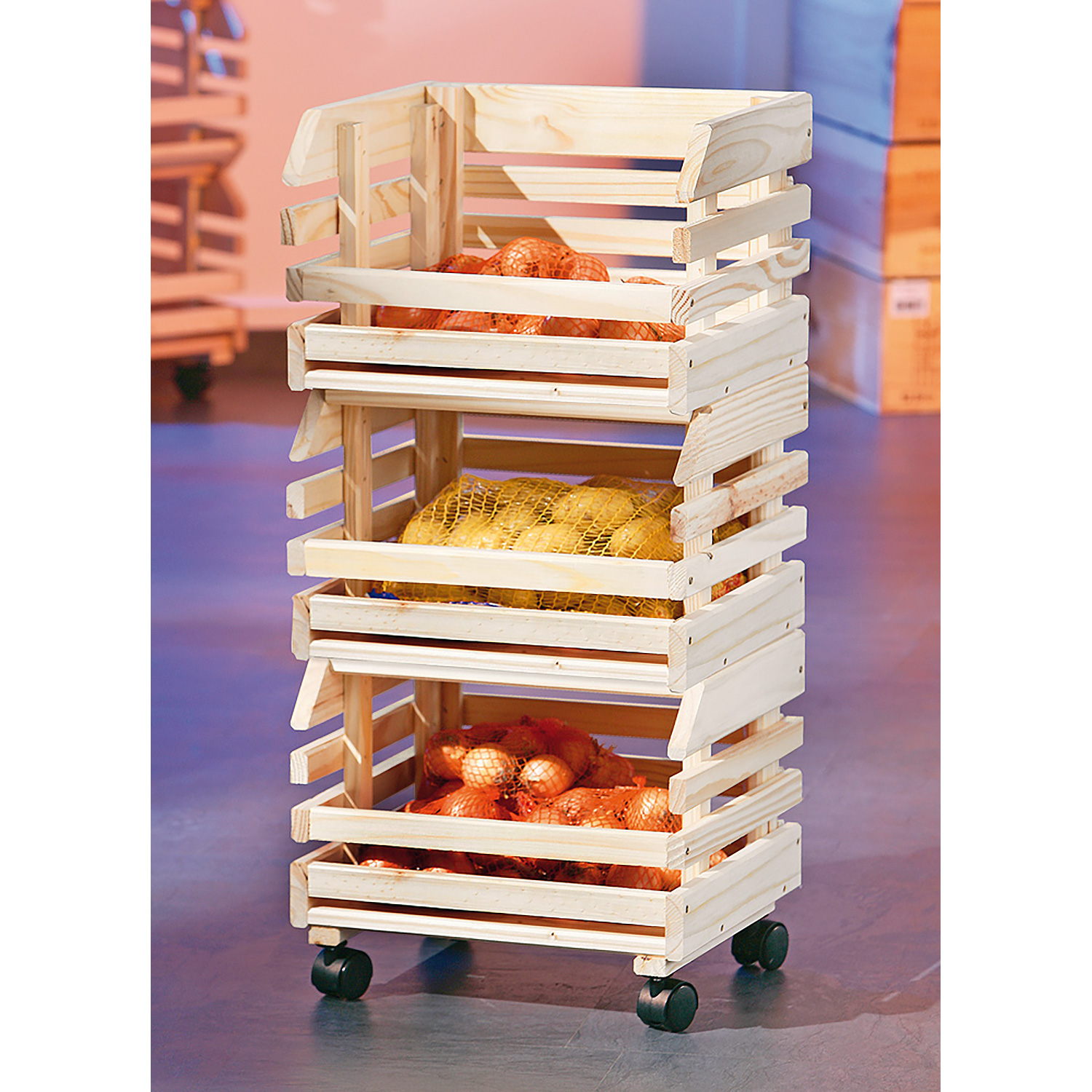 Skládací regál FRUITS 4