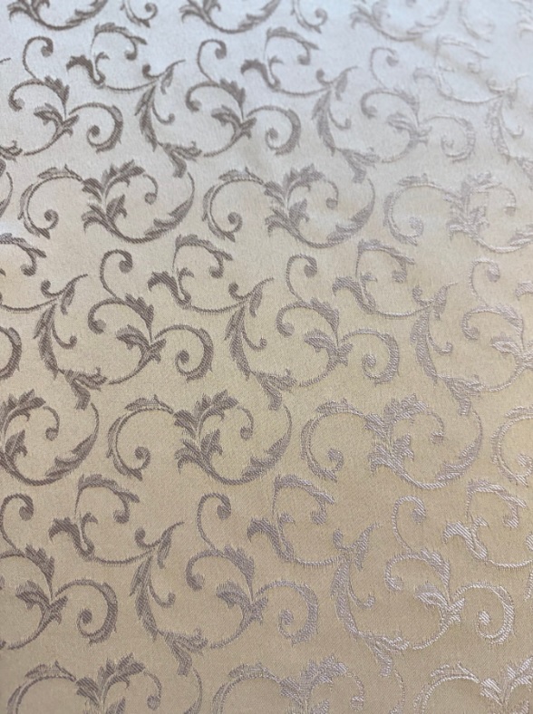 Top textil Vánoční ubrus se zlatým zdobením 120x140 cm krémový