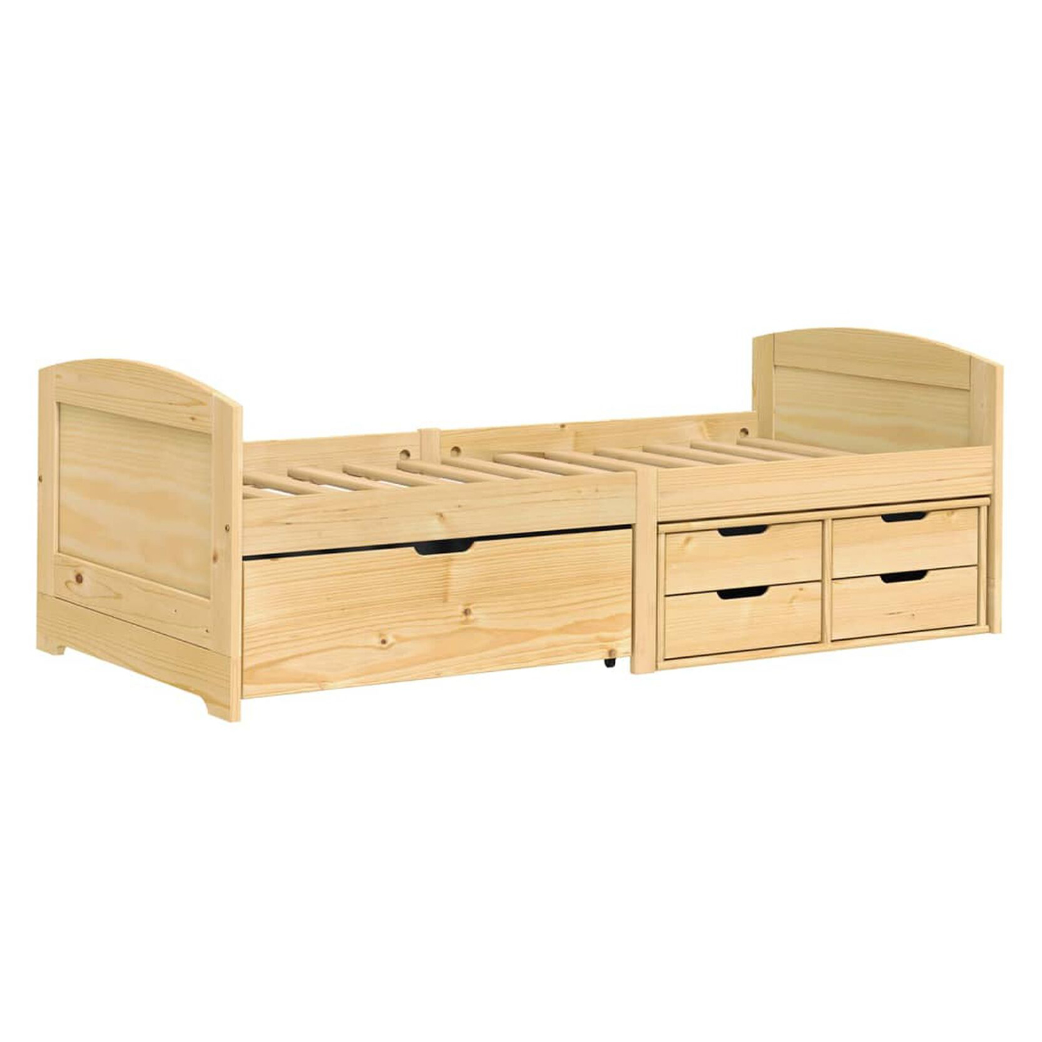 Jednolůžko se zásuvkami 8816 MARY lak 2