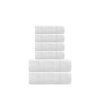 6dílná sada ručníků a osušek bílá