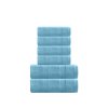 6dílná sada ručníků a osušek světle modrá