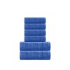 6dílná sada ručníků a osušek tmavě modrá