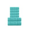 6dílná sada ručníků a osušek tyrkys