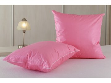 Polštářek péřový - poloprachové peří růžový