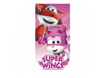Osuška Super Wings pink 70/140