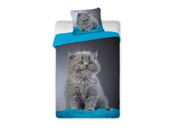 Povlečení Kotě modré 140/200, 70/90