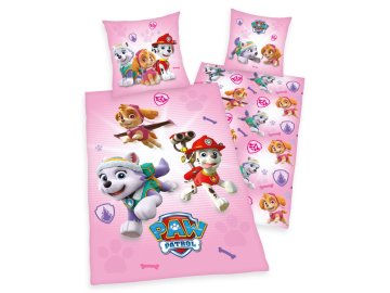 Povlečení Paw Patrol růžové 140x 200, 70x90cm