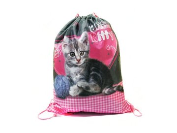 BENIAMIN Taška na tělocvik a přezůvky Sweet Pets Koťátko Polyester, 34x43 cm