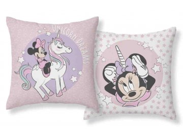 Povlak na polštářek Minnie a jednorožec 40x40 cm