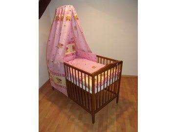 Nebesa na postýlku medvídek růžová