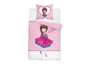 DETEXPOL Povlečení Panenka růžová  Bavlna, 140/200, 70/80 cm