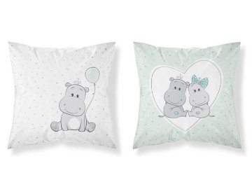 Povlak na polštářek Hrošík zelenkavá  Bavlna, 40x40 cm